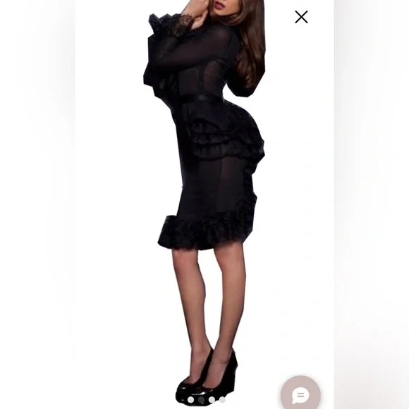 💯Auth Agent Provocateur Silk “Morrigan” Dress & Extra Waist Bustle - Size S (2)